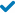 Blue checkmark symbol indicating completed task or approved status.