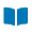 Blue open book icon representing dental education and learning resources.